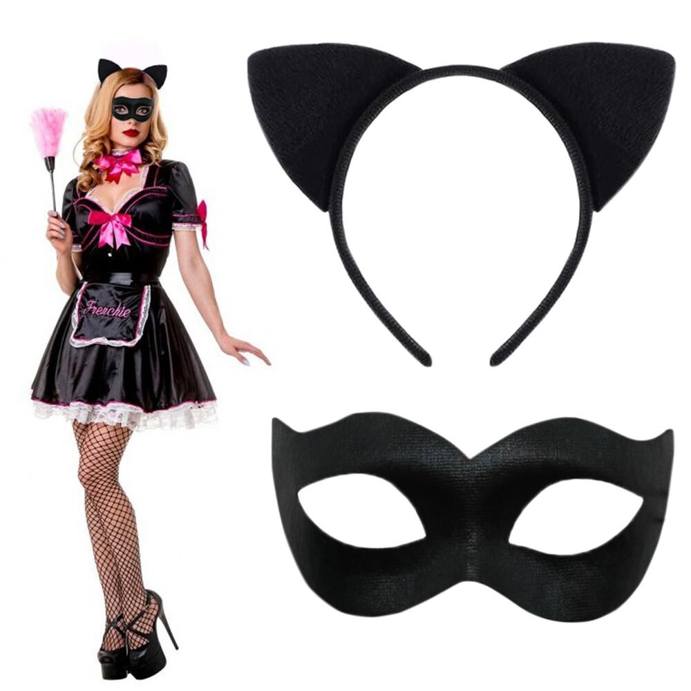 NEW Halloween Cat Character Set Accessories Cat Ears with Mask